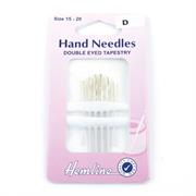 Double eye tapestry hand needles, 6 pack assorted